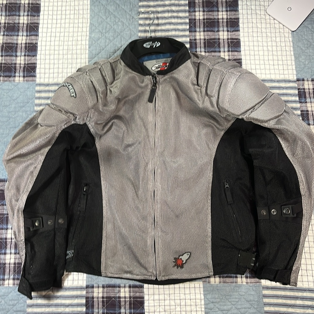 Joe Rocket Men's Gray Mesh motorcycle jacket